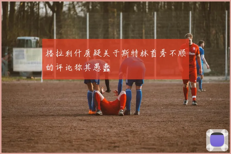 格拉利什质疑关于斯特林首秀不顺的评论称其愚蠢
